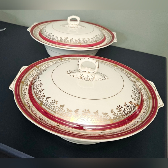 Myott, Son & Co Other - Set of 2 Serving Bowls & 2 Lids 1940's Myott, Royalty, Excellent Condition